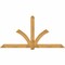 Ekena Millwork Redmond Rough Sawn Timber Gable Bracket, Western Red Cedar, 108"W x 54"H x 2"D x 6"F, 12/12 Pitch GBW108X54X0206RED00RWR - alternate 1